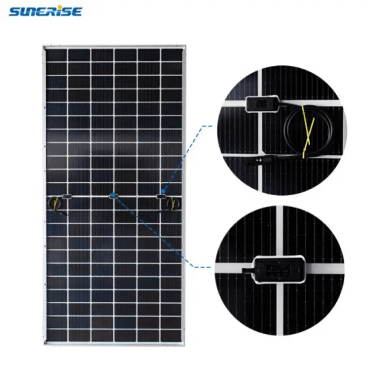 Сонячна панель Sunerise 630 Вт JC615-132-210R-DG N-тип TOPCon Bifacial (Двостороння)