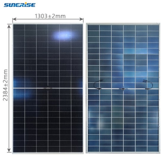 Сонячна панель Sunerise 720 Вт JC710-132M-210DG N-тип TOPCon Bifacial (Двостороння)