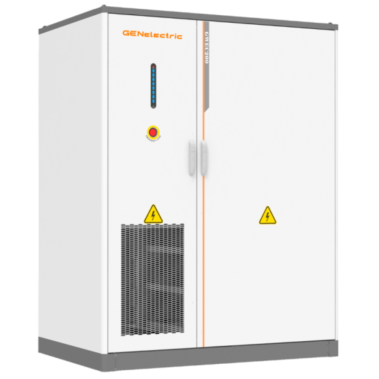 Гібридна мережева сонячно-акумуляторна система GENelectric 125 кВт / 225 кВт·год GWESTS125-225kWh-400-A